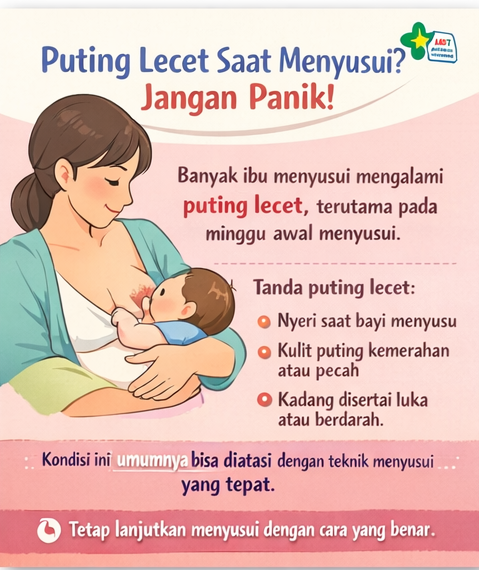 Puting Lecet Saat menyusui? Jangan Panik! Berikut Tipsnya