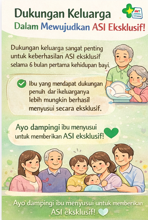 Dukungan keluarga Sangat Penting Dalam Menyukseskan ASI Eksklusif